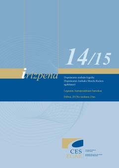 14/15 Irizpena Dopinaren aurkako legeria Dopinaren Aurkako Munduko Kodeari egokitzeari buruzko Legearen Aurreproiektuari buruzkoa.